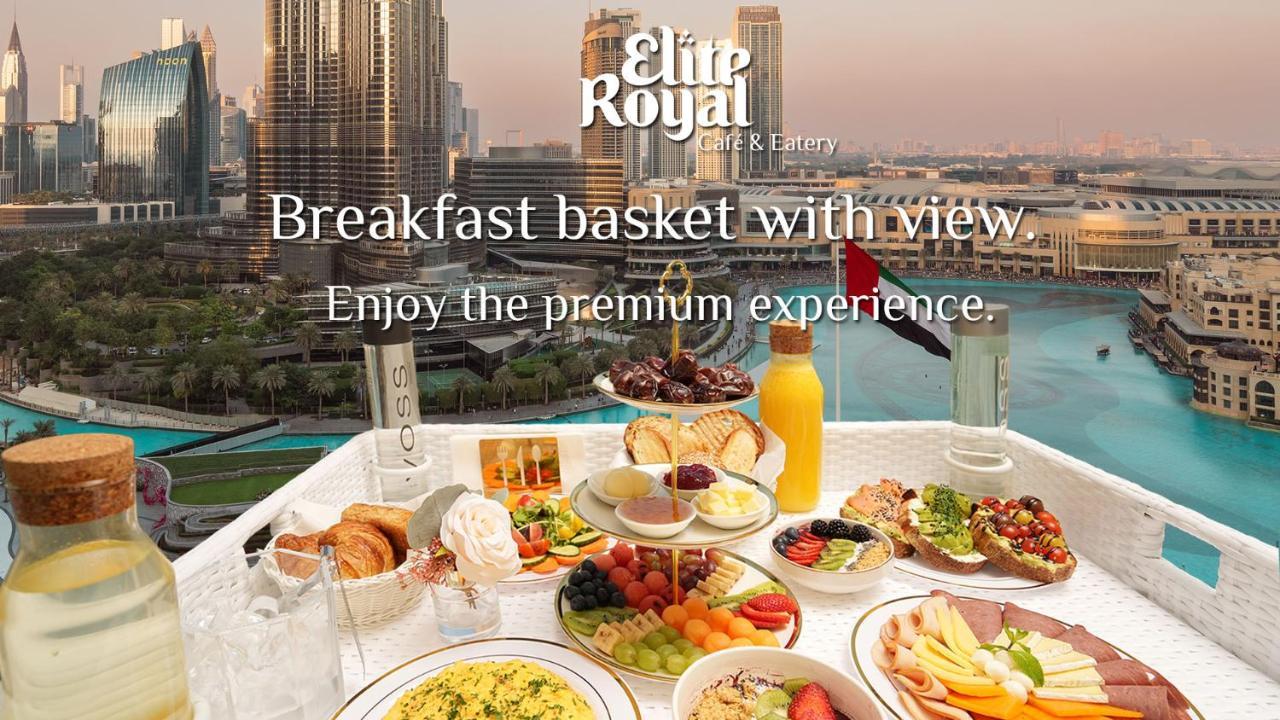 Elite Royal Apartment - Full Burj Khalifa & Fountain View - 2 Bedrooms And 1 Open Bedroom Without Partition Dubai Exterior foto